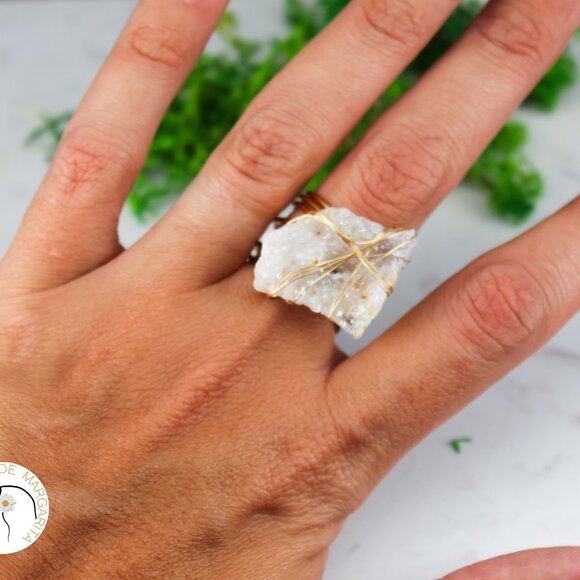 New custom made ring wire wrapped semi precious stones - Picture 3 of 6